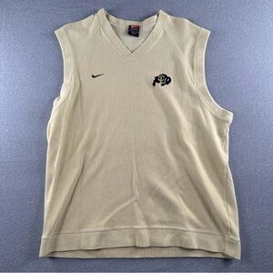 Colorado Buffaloes Nike On Field Sweater Vest Men’s Large College Football Gold